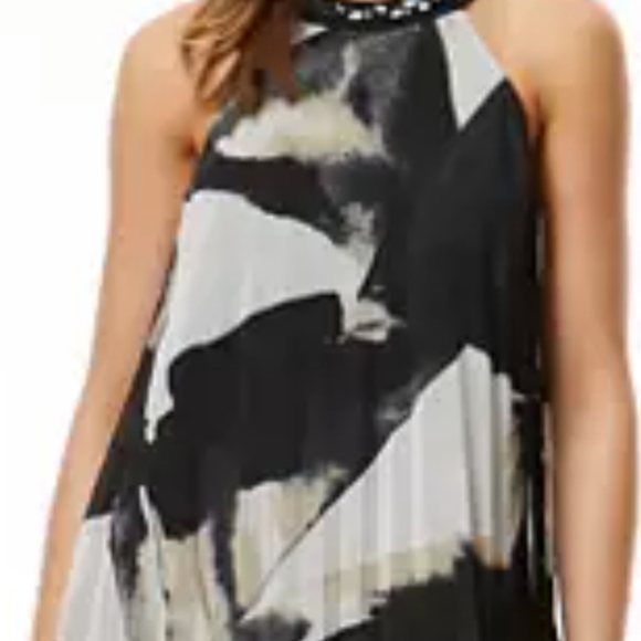 Adrienne Landau ONYX,Pleated Halter Top NWT. (Medium) - Picture 10 of 13